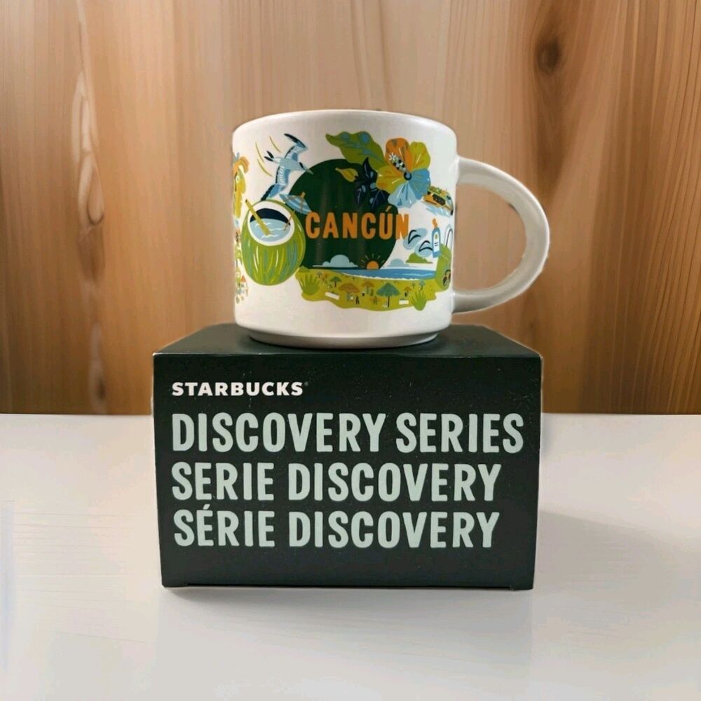 Starbucks 2025 CANCUN MEXICO Discovery Series 14oz Ceramic Mug NEW IN BOX
